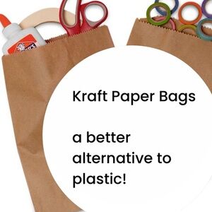 🌎 40 Flat Kraft Paper Merchandise Bags 🌍 eco friendly bag lot, recyclable